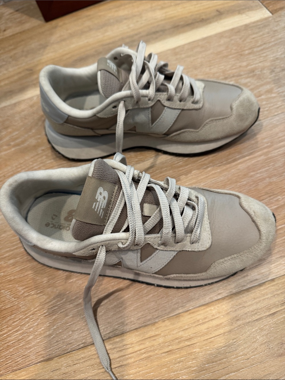 New Balance Men's Taupe/Light Beige 327-Style Sneaker